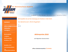 Tablet Screenshot of markisen-esser.de